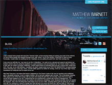 Tablet Screenshot of matthewbarnett.com